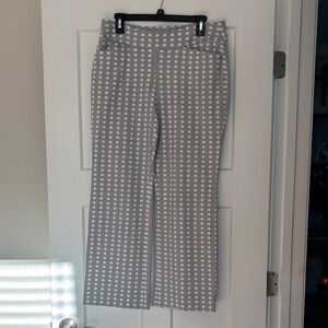 Spartina Maren Kick Flare Gray Patterned Women's Pants